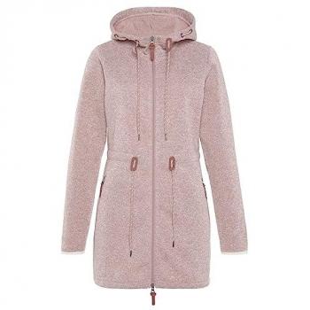 Lascana Damen Fleecejacke mit Kapuze in Anthrazit Größe 44/46