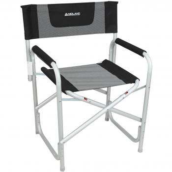 Fauteuil Director Aluminium Noir