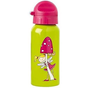 SIGIKD 24445 – Kinder-Trinkflasche Florentine 400 ml, grün/rosa, ab 3 Jahren