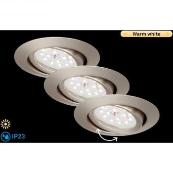 Briloner LED Einbauleuchte 300 lm schwenkbar