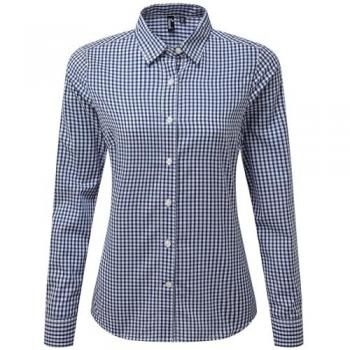 Vichy Damenhemd Premier in Blau (L)