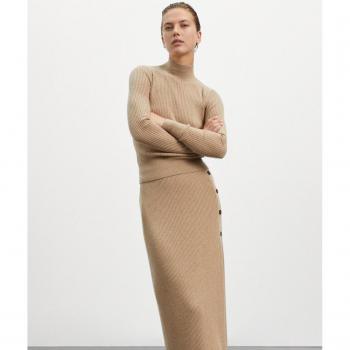 Falda Sostenible Mia – Ecoalf, Lana Reciclada, Cierre Lateral