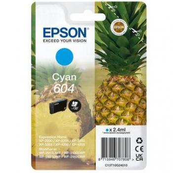 Epson 604 T10G24 Cyaan inktcartridge