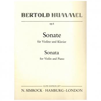 Sonata en Sol Mayor Op. 6 para Violín y Piano de Hummel