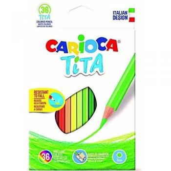Carioca 6 x A11100012 Tita Z Confezione da 36 Matite Multicolore