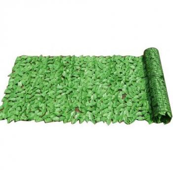 2Pcs 25x50cm Plastic Green Leaf Fence Decor