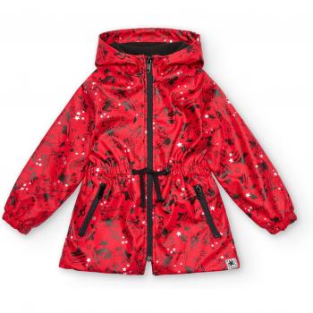Parka Rojo Estampado Musical