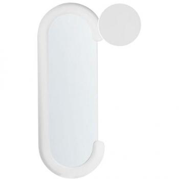 Specchio da Parete Moderno Decorativo Irregolare 54 x 158 cm in MDF Bianco Loches