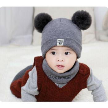 Baby Girls Hat and Scarf Set