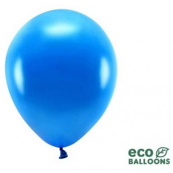 100 Stück royalblaue Eco Metallic Ballons 30cm