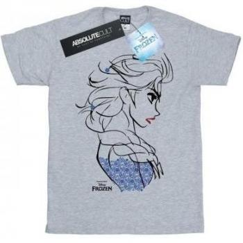 Glace Royale – T-shirt enfant gris avec Elsa Disney Frozen