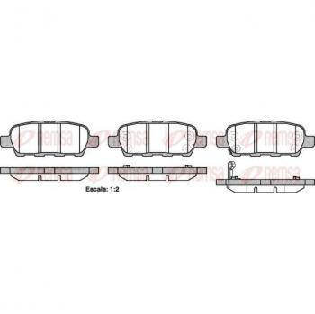 REMSA 0876.21 Scheibenbremsbeläge – Originalteile für Nissan/Infiniti