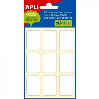 Apli Etiketten 22 x 32 mm, 54 stuks, 9 per blad