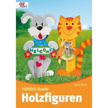 Fröhlich-bunte Holzfiguren
