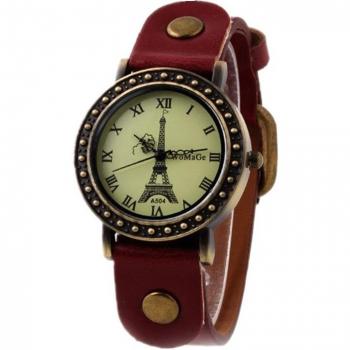 Torre Eiffel Reloj Retro en Pulsera