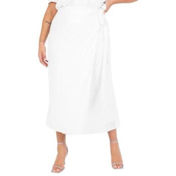 Feminine Floral Embellished Wrap Skirt – Maya Deluxe, Size 20