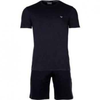Pyjama‑Set Emporio Armani für Männer – Schwarz, M, 100 % Baumwolle