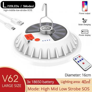 Emergency Rechargeable LED Lantern with Remote