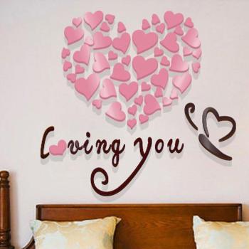 Small Heart Mirror Decor