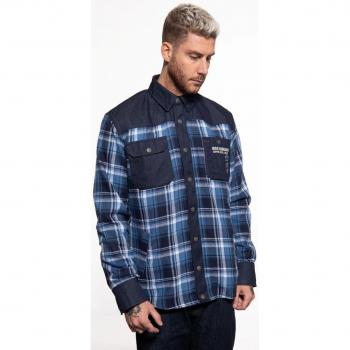 Camisa Negra y Azul King Kerosin Chopper 'till Death