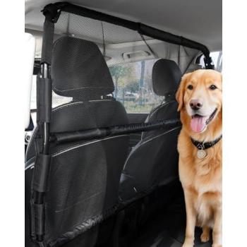 Black VEVOR 56 Car Pet Barrier – Front Seat Splitter with Mesh