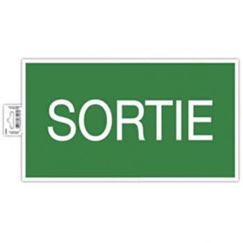 Panneau Exacompta PVC adhésif antidérapant Sortie 35x20 cm