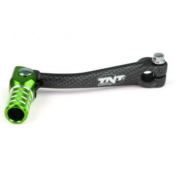 Pedale cambio alluminio carbon verde