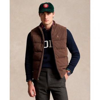 Polo Ralph Lauren Men's Cedar Heather Dogtooth Gilet