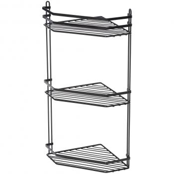 All‑Purpose Black Shower Holder – Standard Size