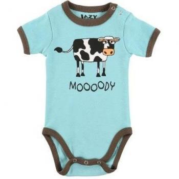 LazyOne Child’s Cozy Cow Creeper 18M Rose