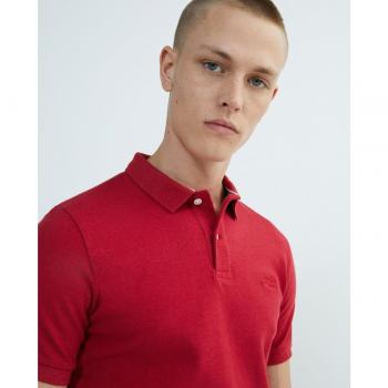 Red Marl Classic Pique Polo