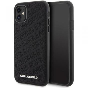 Fundas Karl Lagerfeld para iPhone 6.1” – Patrón Quilted K en Negro