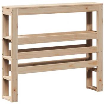 Tête de lit en pin avec étagères 75 cm