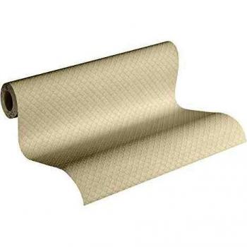 Papier peint intissé Art déco palmettes blanches