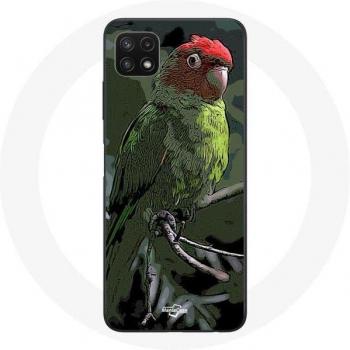 Coque Verte-Rouge Galaxy A22 Pionus
