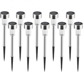 Gartenlampe mit buntem LED-Solarlicht