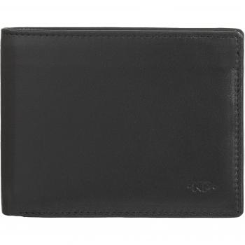 Cartera de cuero suave para hombres, 8 bolsillos, sin bolso