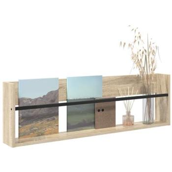 RocBooks – Étagère Murale 100x12x30 cm en Chêne