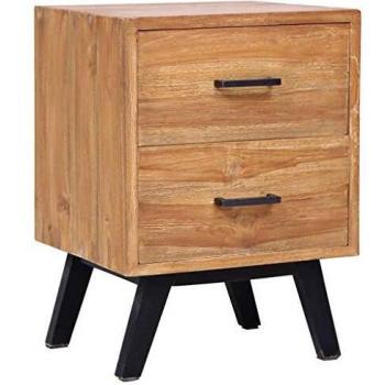 Solid Teak Nightstand 40x35x55 cm
