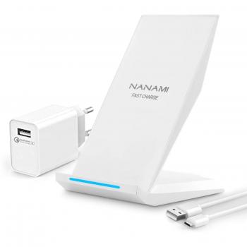 NANAMI 10W Fast Wireless Charger, Qi Ladegerät für Smartphones