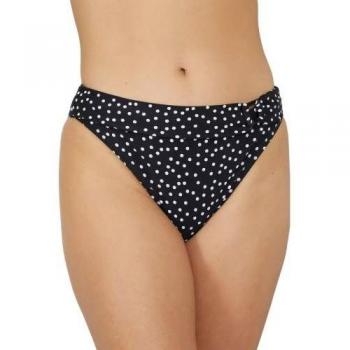 Braghette bikini con stampa maculata e anelli