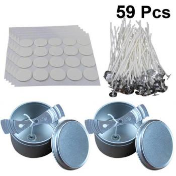59pcs Candle Crafting Kit with Wicks and Accessories