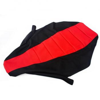 Cubierta de agarre suave BIKINGBOY para asiento de ATV, color negro y rojo, compatible con Honda TRX 450 R (2004-2011)