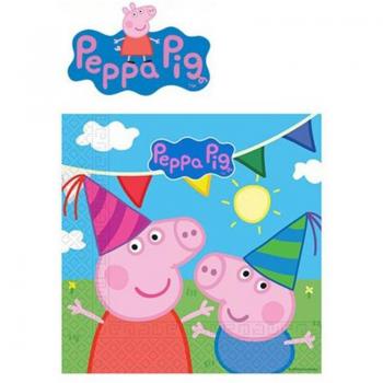 Servilletas Peppa Pig 33x33 cm