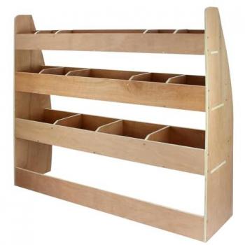 Scaffalatura VW Caddy 24 Scompartimenti in Compensato di Betulla 122,5x30x112 cm