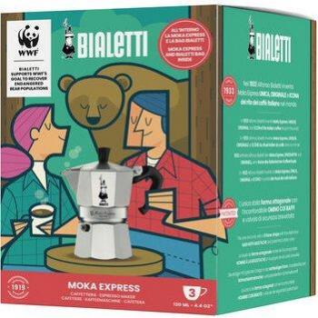 Caffettiera Bialetti Moka 3 Tazze con Borsa WWF