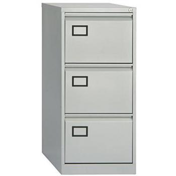 Bisley Goose Grey 3 Drawer Filing Cabinet