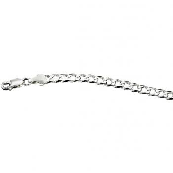 Silber 925 Panzerarmband mit Klingeldesign