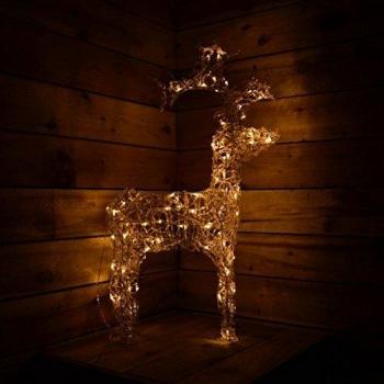 Acrylic Reindeer LED Light 90cm