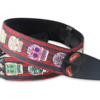 Bandolera RightOn Mojo Skulls para Guitarra